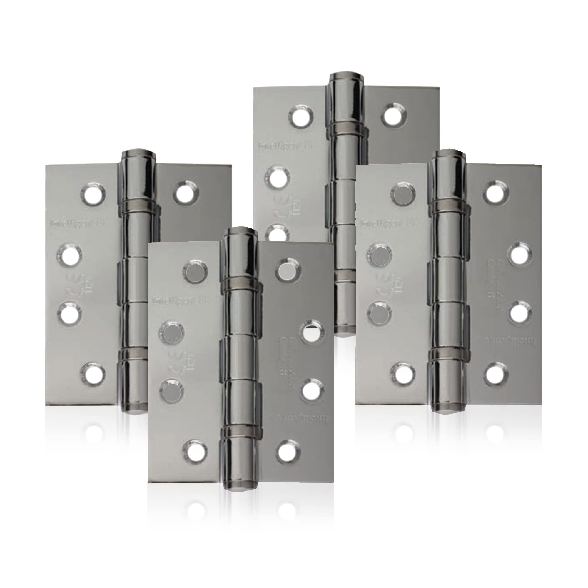 Buy UAP 4 Set of Door Hinges 4 Inch (100mm x 75mm) Mild Steel Ball