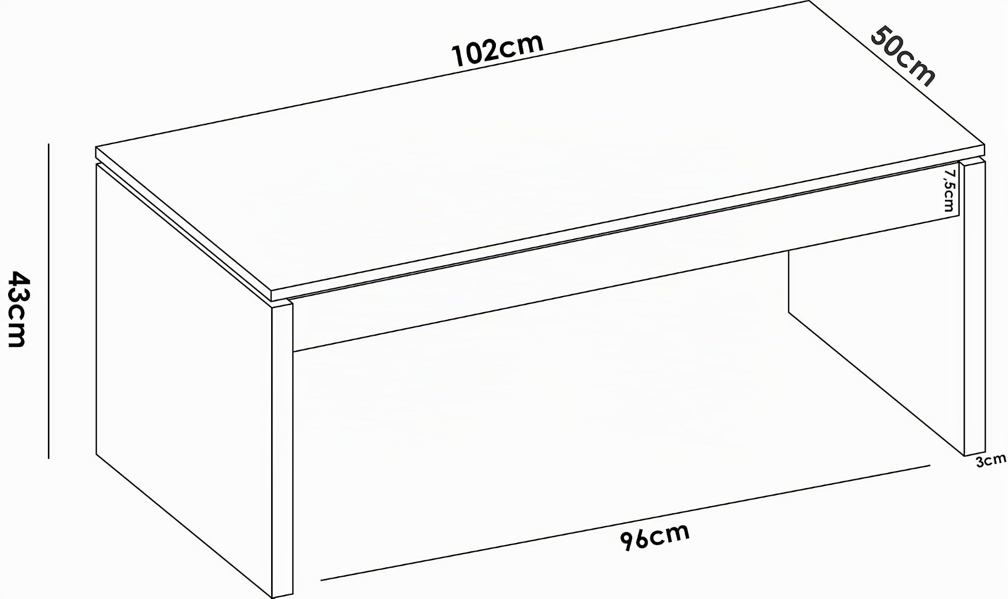 LIQUIDATODO ® - Mesa de centro elevable moderna y barata en color natural