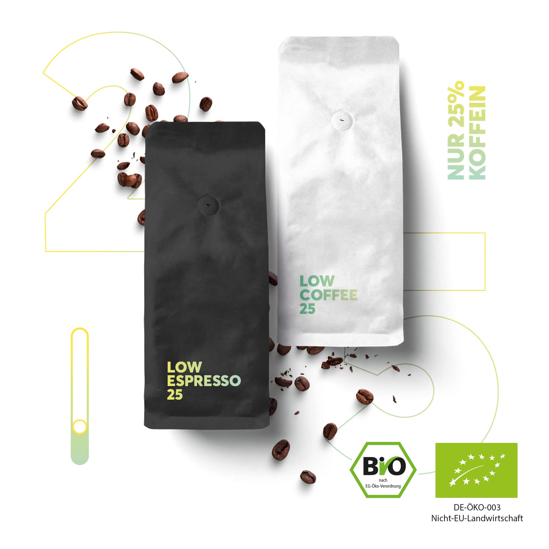 Premium Probierbox von No Coffee® (8x 250g, Ganze Bohne)