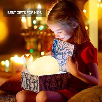 Amazon.co.jp: ZKLiLi 子供用ナイトライト かわいいクジラライト 16色+