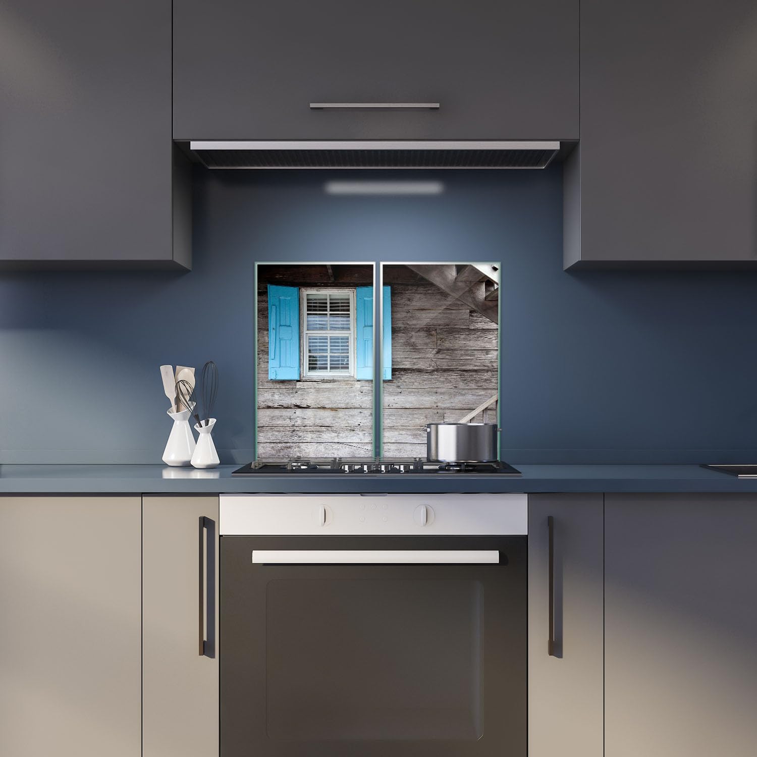 Copertura Per Fornelli In Legno Di Pino 75x56 Cm Con Manici E 8 Fori Di Dissipazione – Vassoio Multifunzione Per Cucina E Piccoli Appartamenti