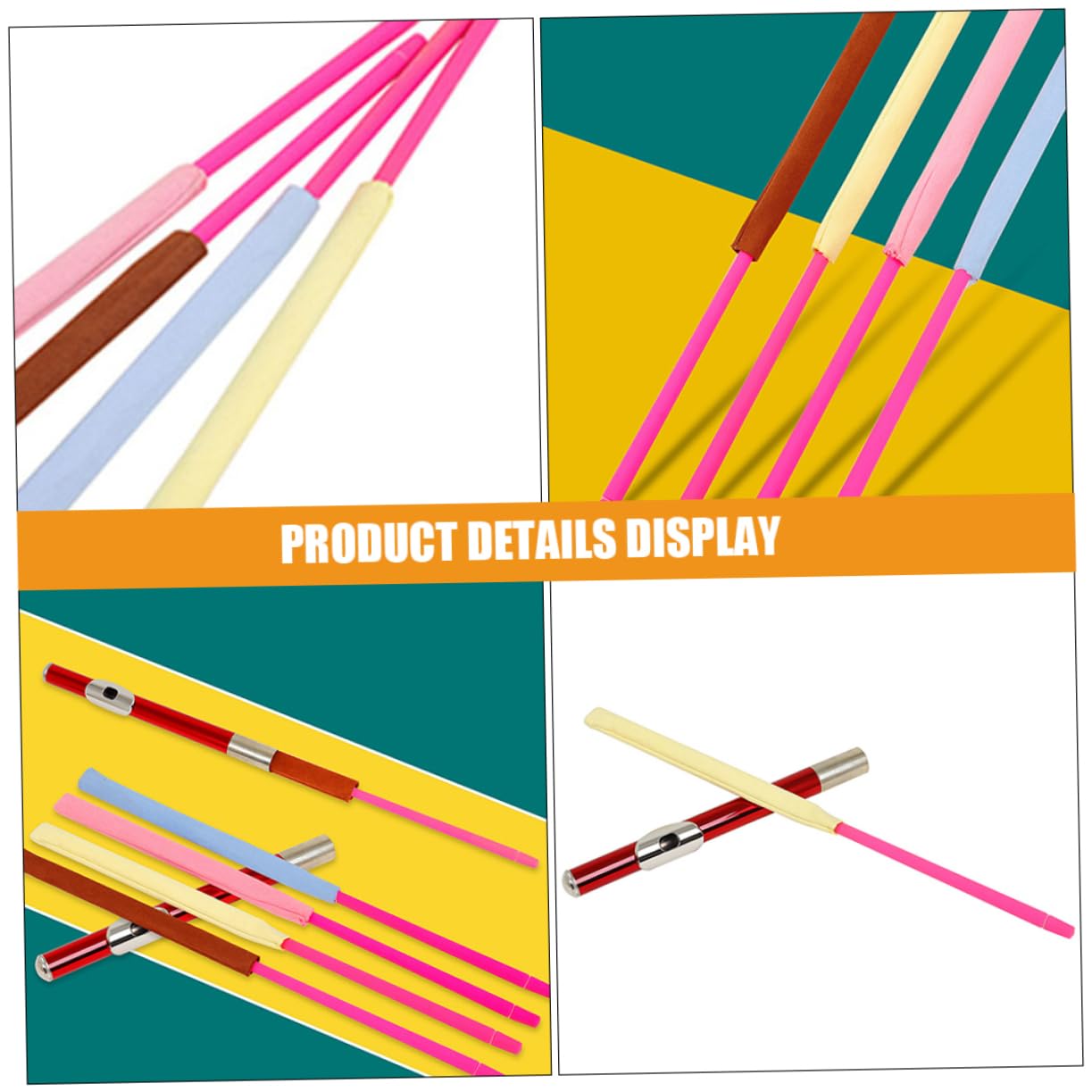 BESTonZON 6piezas Flute Cleaning Stick Varilla De Limpieza Para Flauta y Clarinete Accesorio Profesional De Limpieza Compacto y Práctico Material Seguro Superficie Incluye Paño