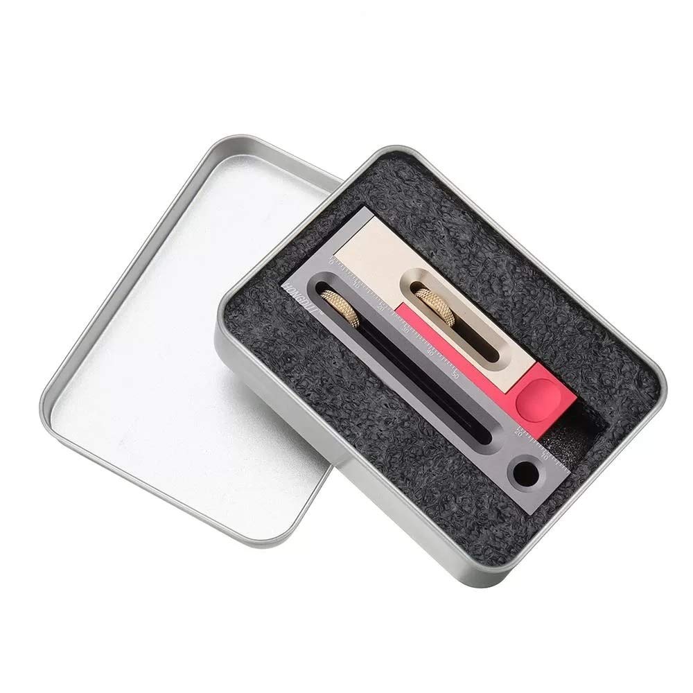 Regolatore Per Scanalature Da Tavolo - Guida A Coda Di Rondine Per Mortase E Tenoni - Lega Alluminio, 234g - Foto 5