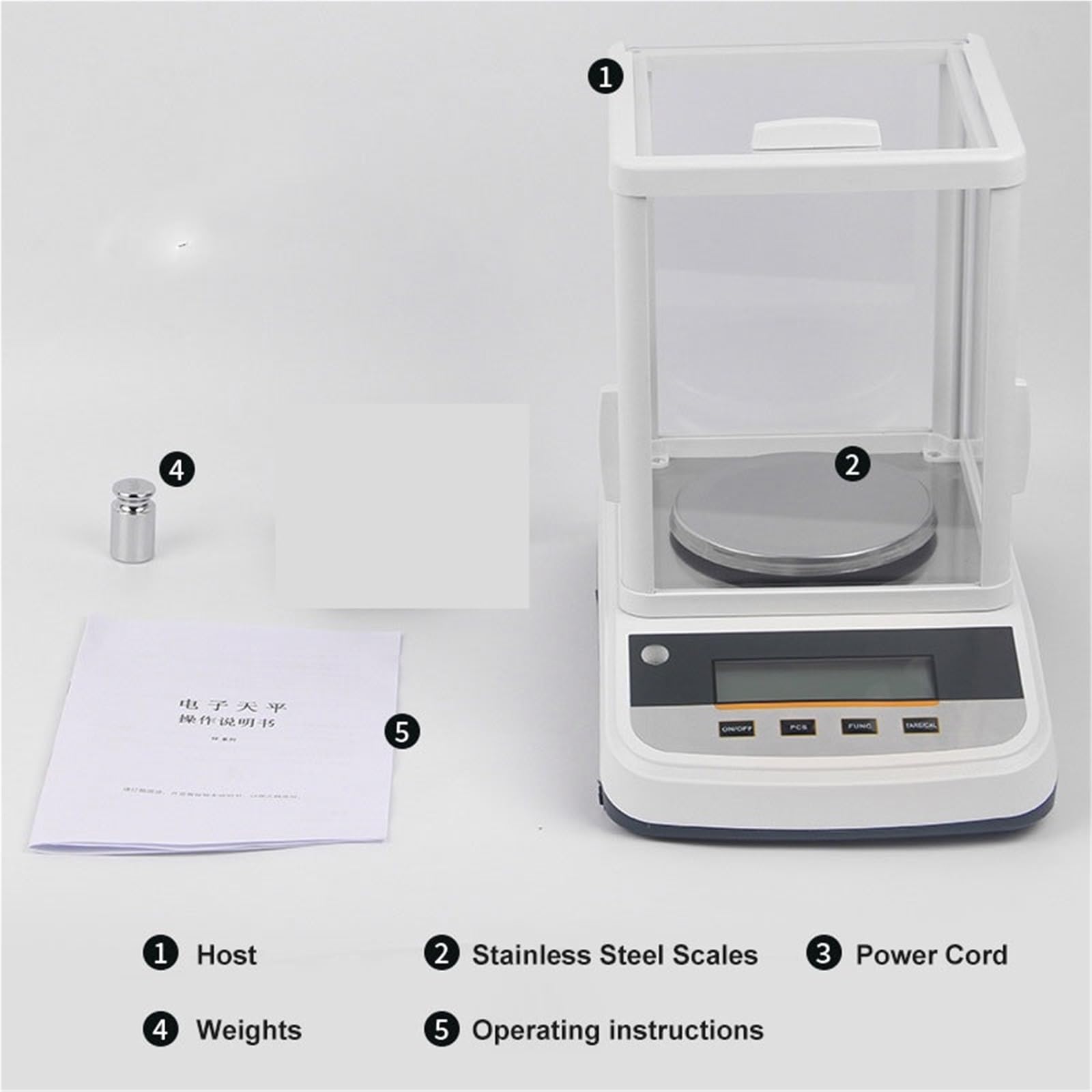 Bilance digitali da laboratorio, Bilancia di precisione for gioielli, bilancia digitale, bilancia analitica di precisione da laboratorio, bilancia da 200 g/300 g, 0,001 g(TF3003 300g 0.001g)
