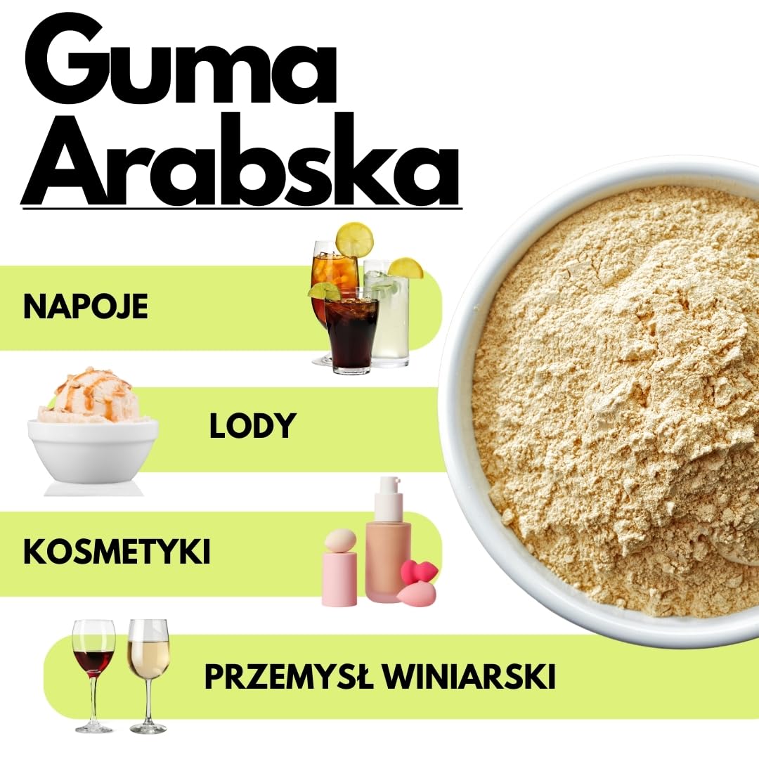 Saporepuro Guma Arabska w proszku 1 kg - Arabic gum powder