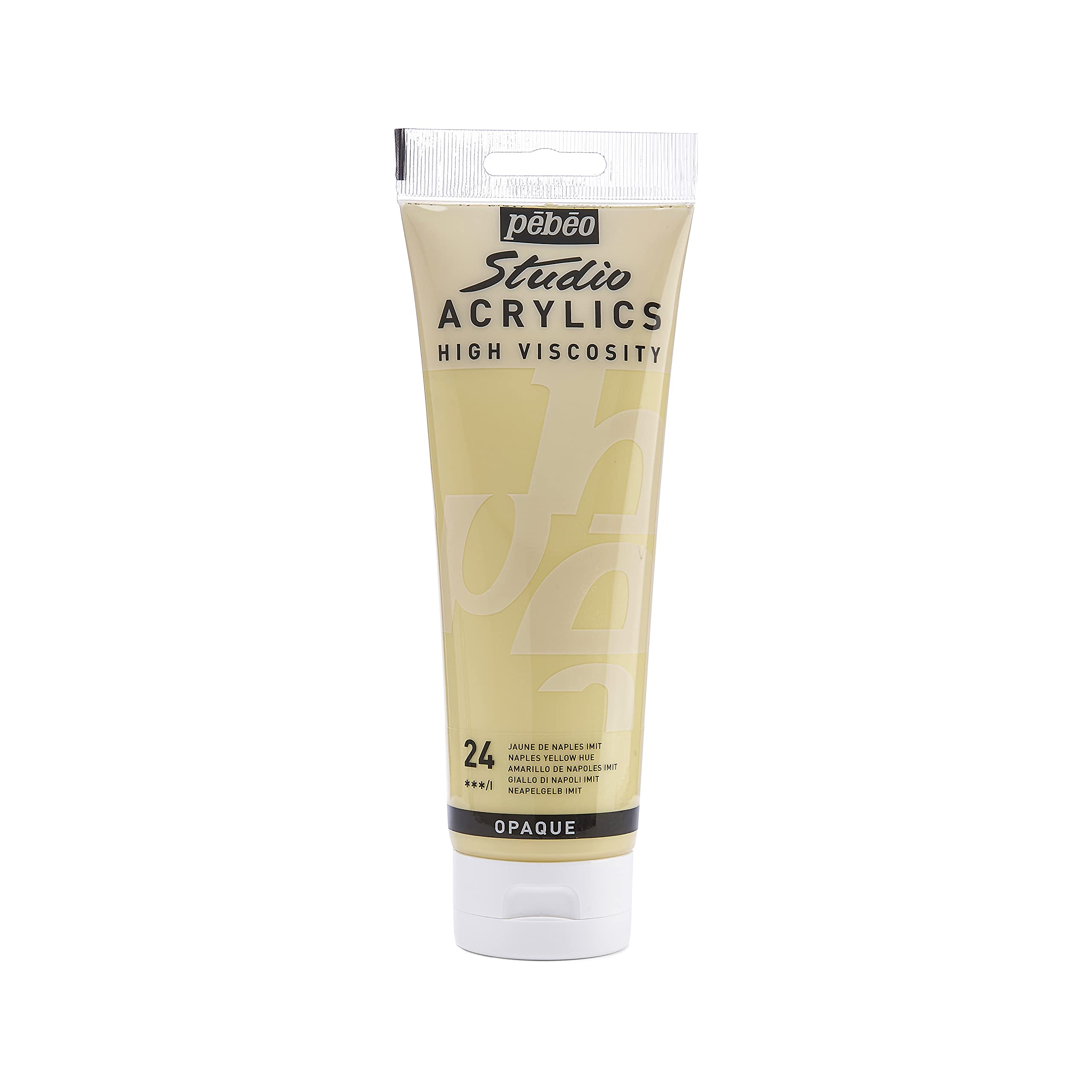 Pebeo Naples Yellow Hue Pébéo - Studio Acrylics Fine Acrylic - Acrylic Paint - Yellow Acrylic - 250 Ml