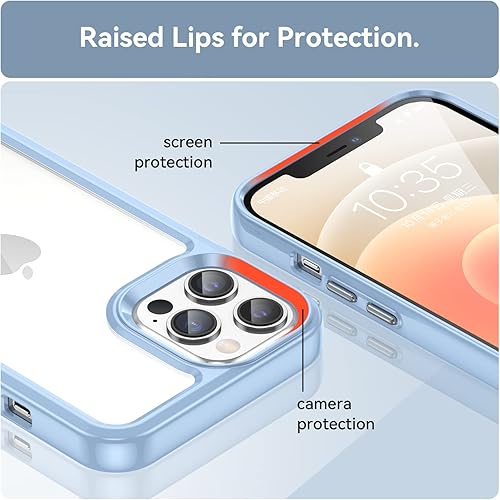 Miniatura 6 de Funda para iPhone 11 Pro, delgada, a prueba de caídas, de grado militar, protege de caídasarañazoshuellas dactilares parte trasera de acrílico