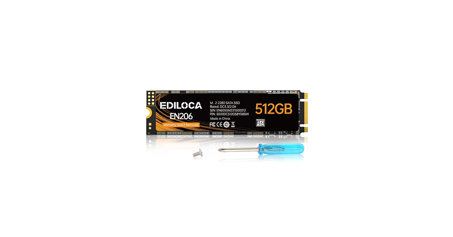 内蔵型SSD EDILOCA EN206 SSD 2tb M.2 2280 3D Amazon.com: Ediloca EN206 2TB SSD M.2 SATA 3D NAND TLC, M.2