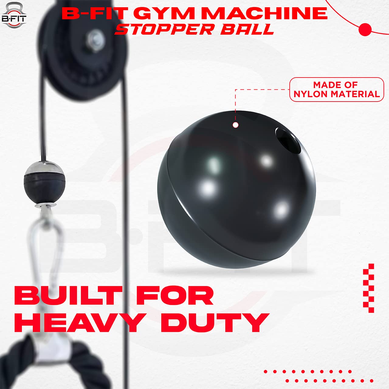 Buy Now B Fit Gym Machine Cable Ball Stopper - Universal Size (6)