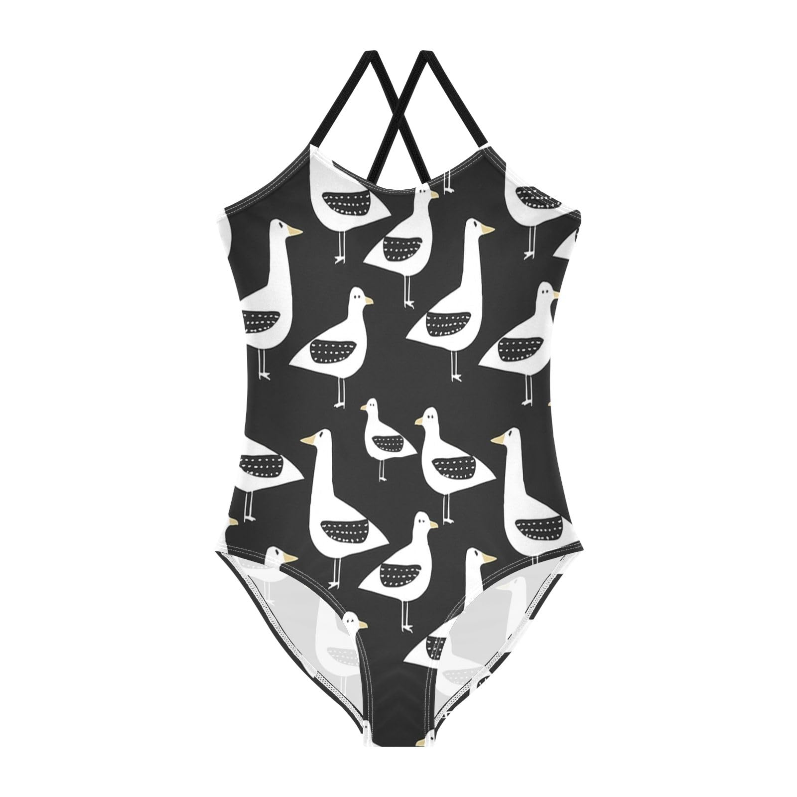 Duck Bird Girls One-Piece Swimsuit Beach Bathing Suit