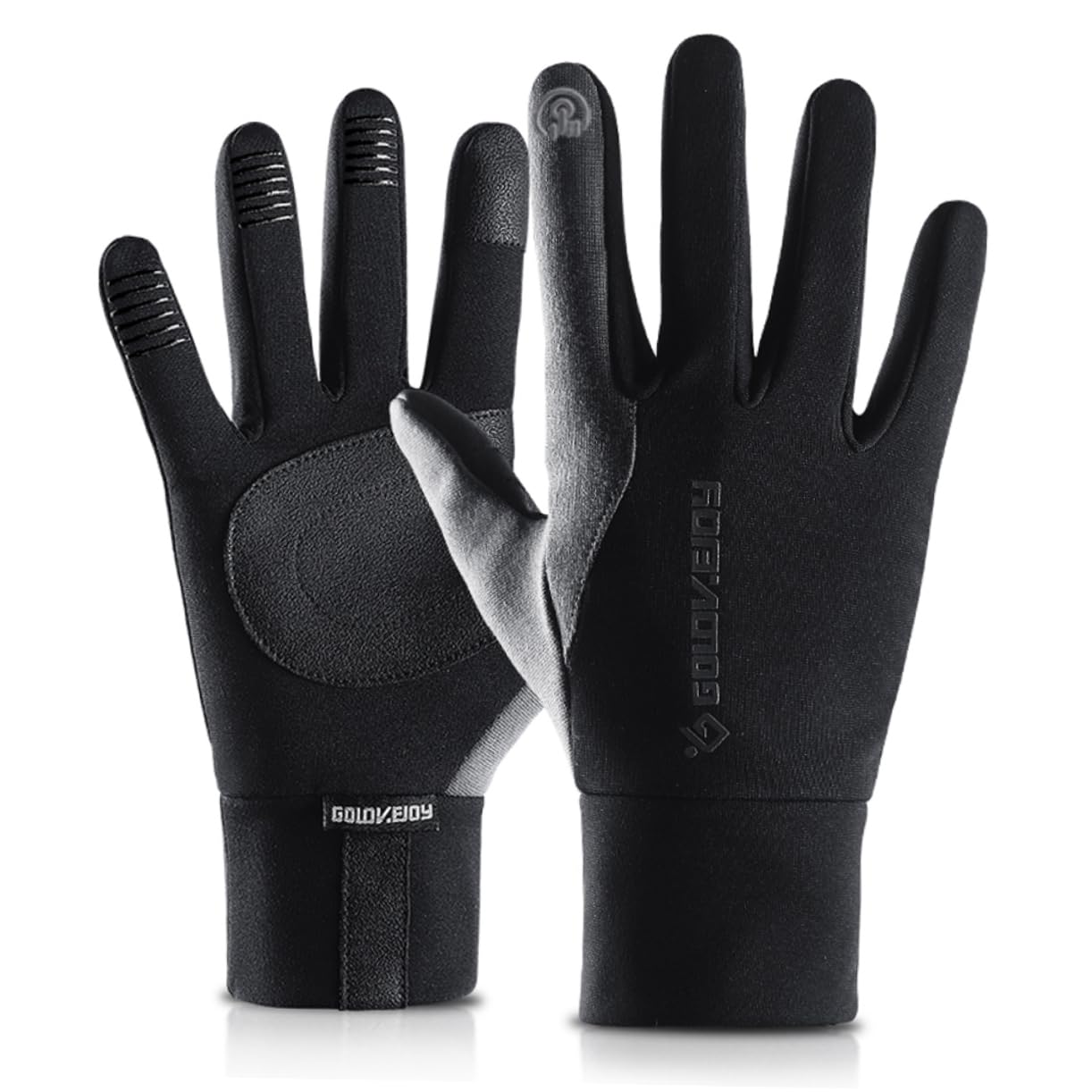 Didiseaon Warm Winter Gloves for Outdoor Activities Thicken Windproof and Anti-slip Cycling Gloves in Grey
