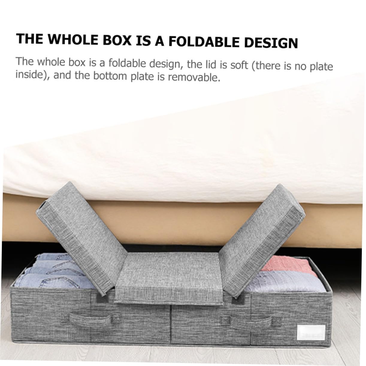 MAGICLULU Bolsa Ropa Almacenaje Contenedor Cama Plegable Organizador Zapatos Funda Mantas