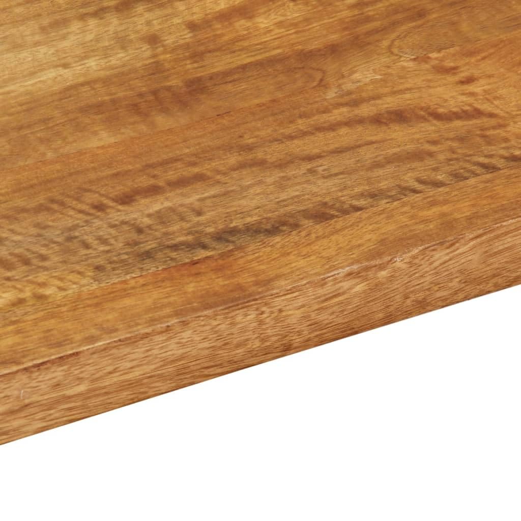 Generico Piano per Tavolo 100x60x2,5cm Rettangolare Legno Massello Mango,Marrone,13.5kg,371600