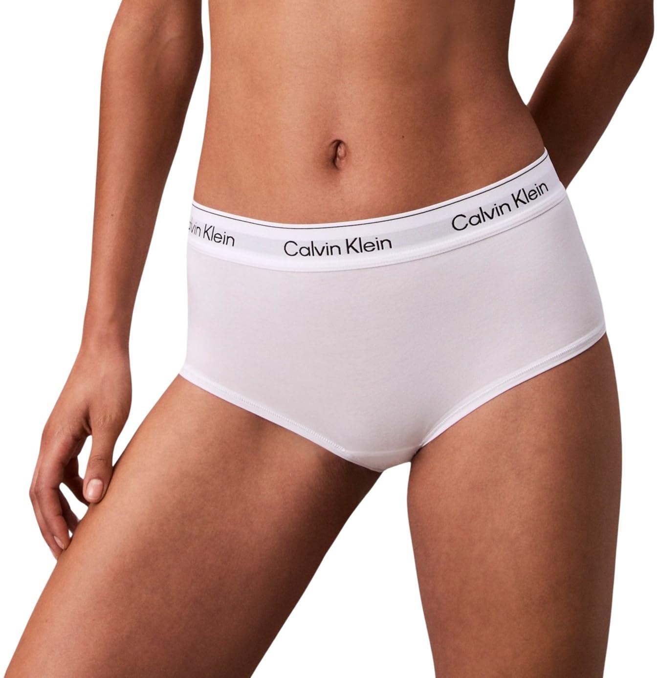 Calvin Klein Women's Modern Cotton Boy Boy Shorts - White - Large