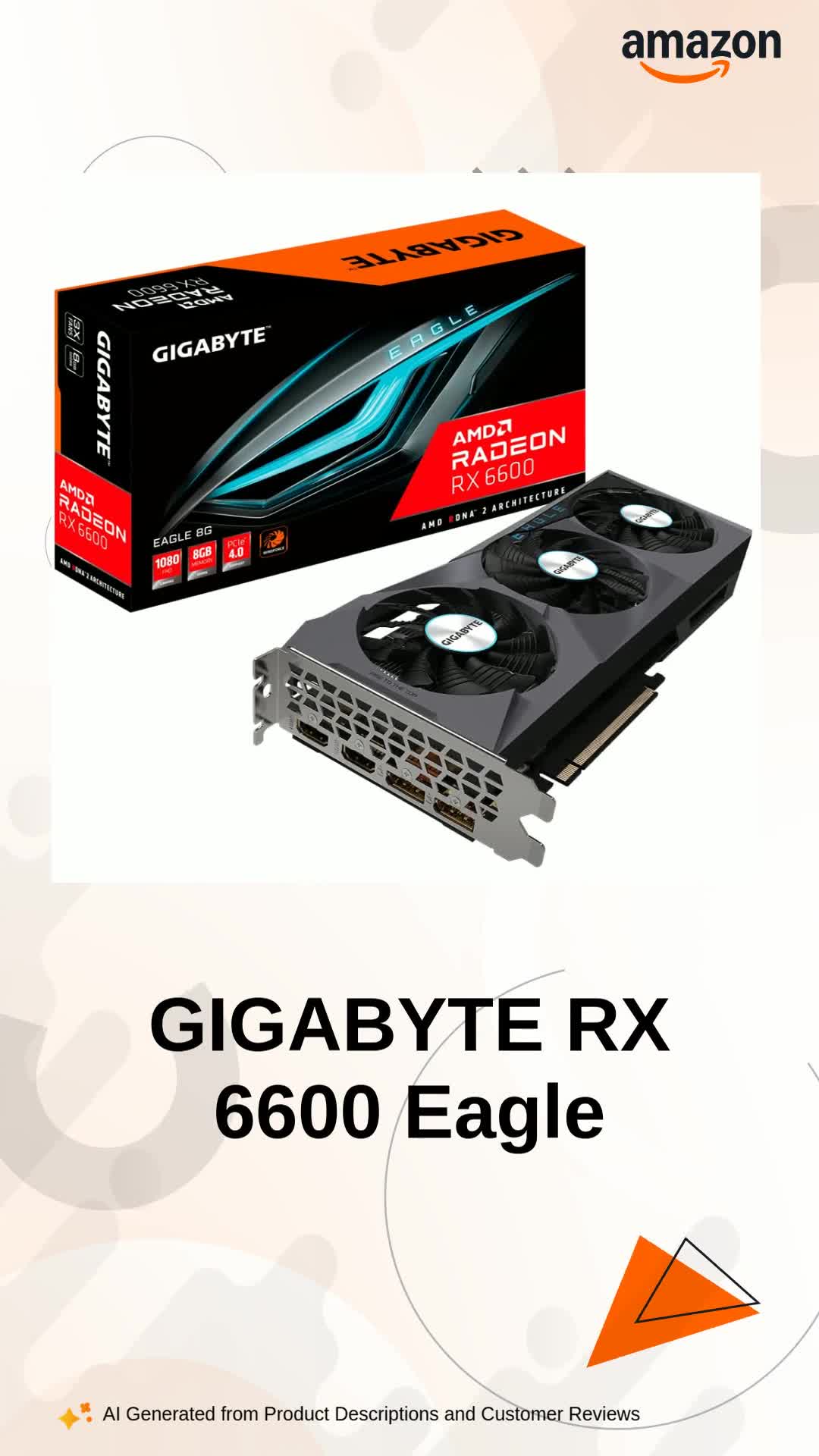 【極美品】GIGABYTE Radeon RX 6600 EAGLE 8G Amazon.in: Buy GIGABYTE Radeon pci_e_x16 RX 6600 Eagle 8G Graphics