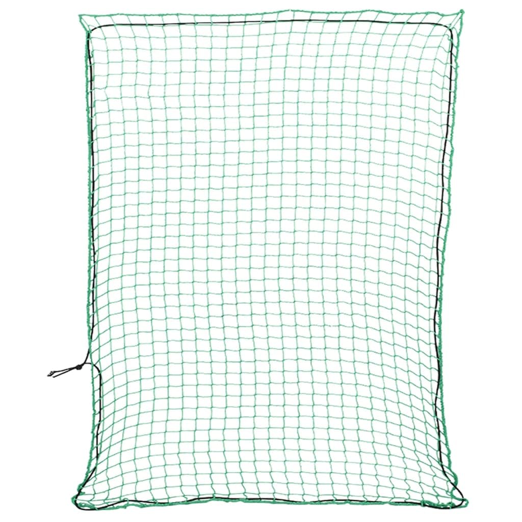 Mangloder - Rete per rimorchio, con corda in gomma, verde, 3,5 x 3 m, in polipropilene, resistente alle intemperie, per rimorchi, camion, SUV, bagagliaio, furgoni, veicoli, auto, camper, rete per