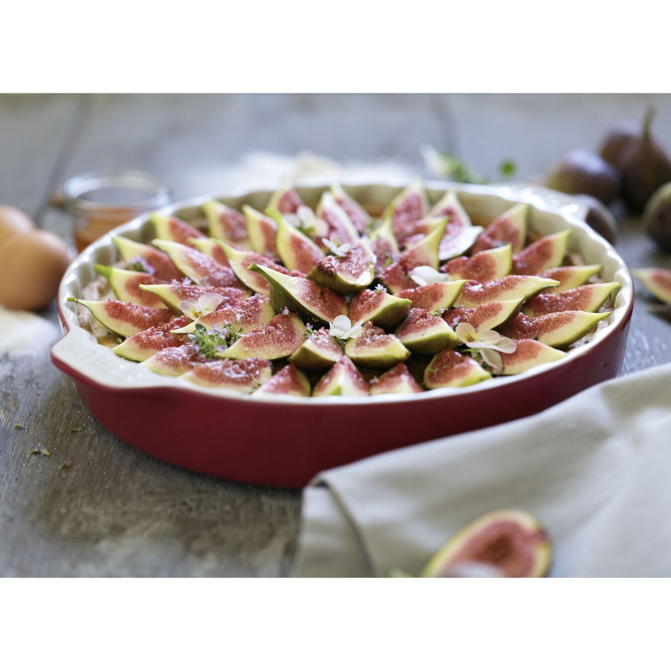 STAUB TAARTVORM 28 CM KERS CERAMIC - Moule à Tarte Céramique 2 Litres