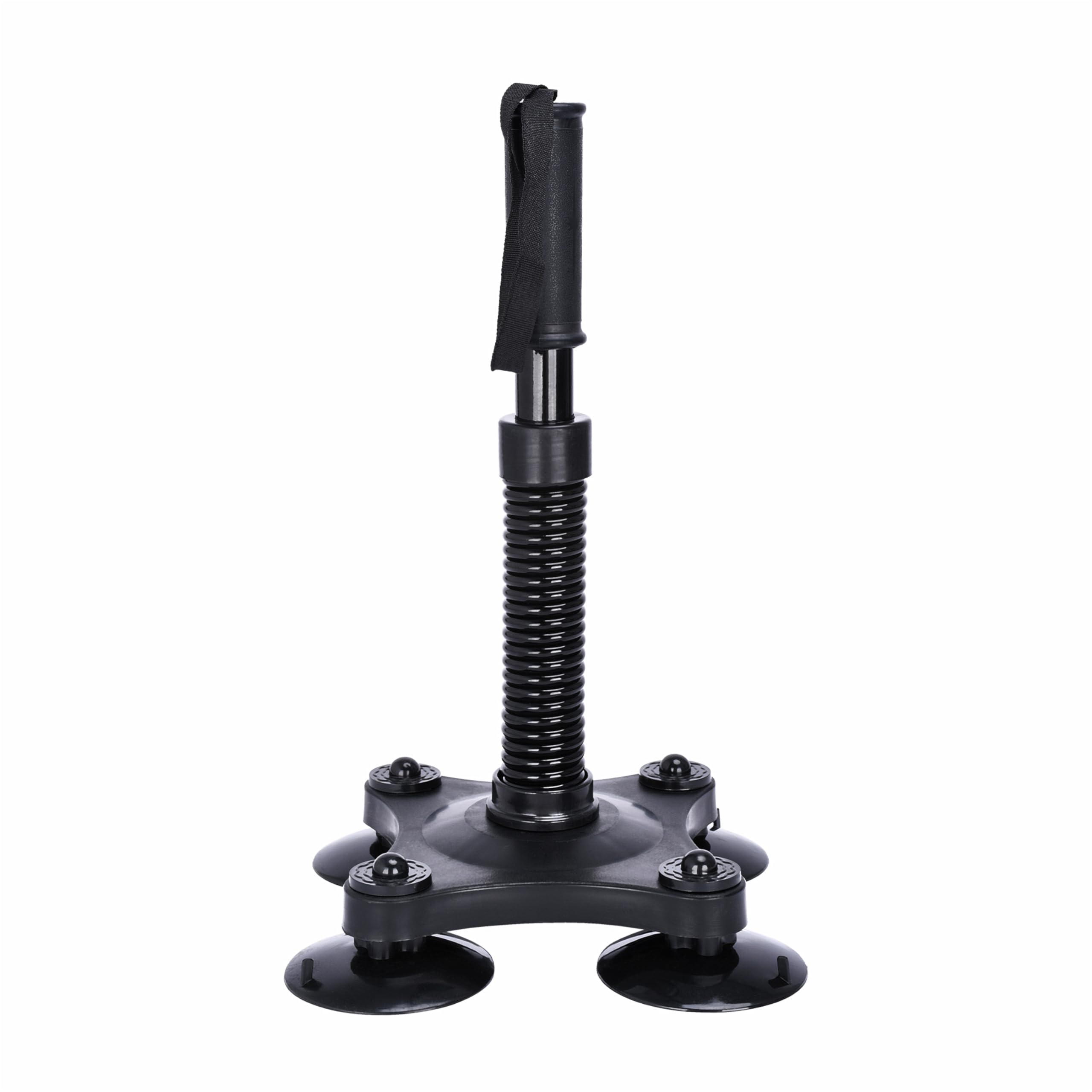 POWRX Forearm Trainer, Efficient Muscle Training for Wrist and Forearm, Made of Plastic and Metal, Arm Wrestling Training Equipment, Strong Suction Cups, 36 x 21.5 cm, Black