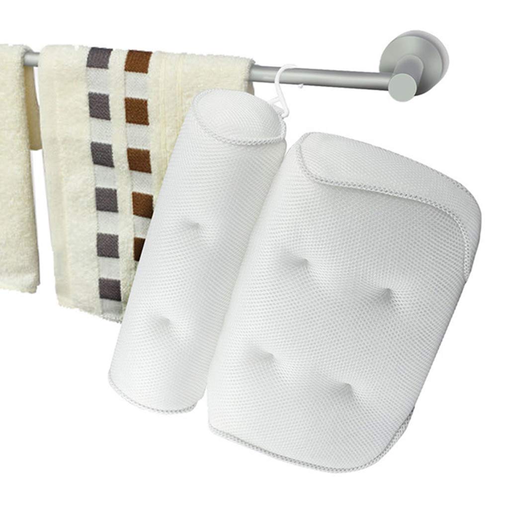 Almohadas para Bañera, Almohada para Bañera De SPA con 6 Ventosas Cabeza, Cuello, Espalda Y Hombros Almohadas para Bañera De Hidromasaje Jacuzzi Home SPA