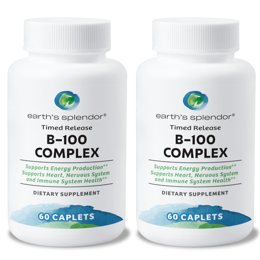 Vitamin B Complex Tablets Energy Metabolism Immune Men B Complex 2 Pack