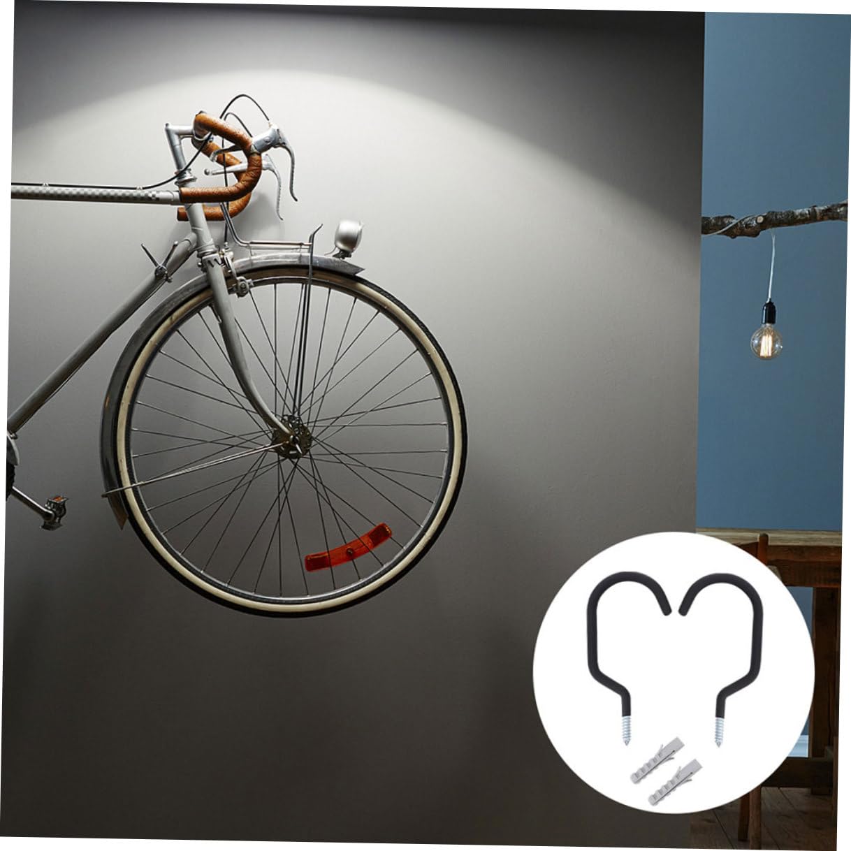 Alipis 10 Stück Pack Wandhaken für Fahrräder Metall Fahrradaufhänger Schwarz Stabile Fahrradhalterung für Garage und Lager