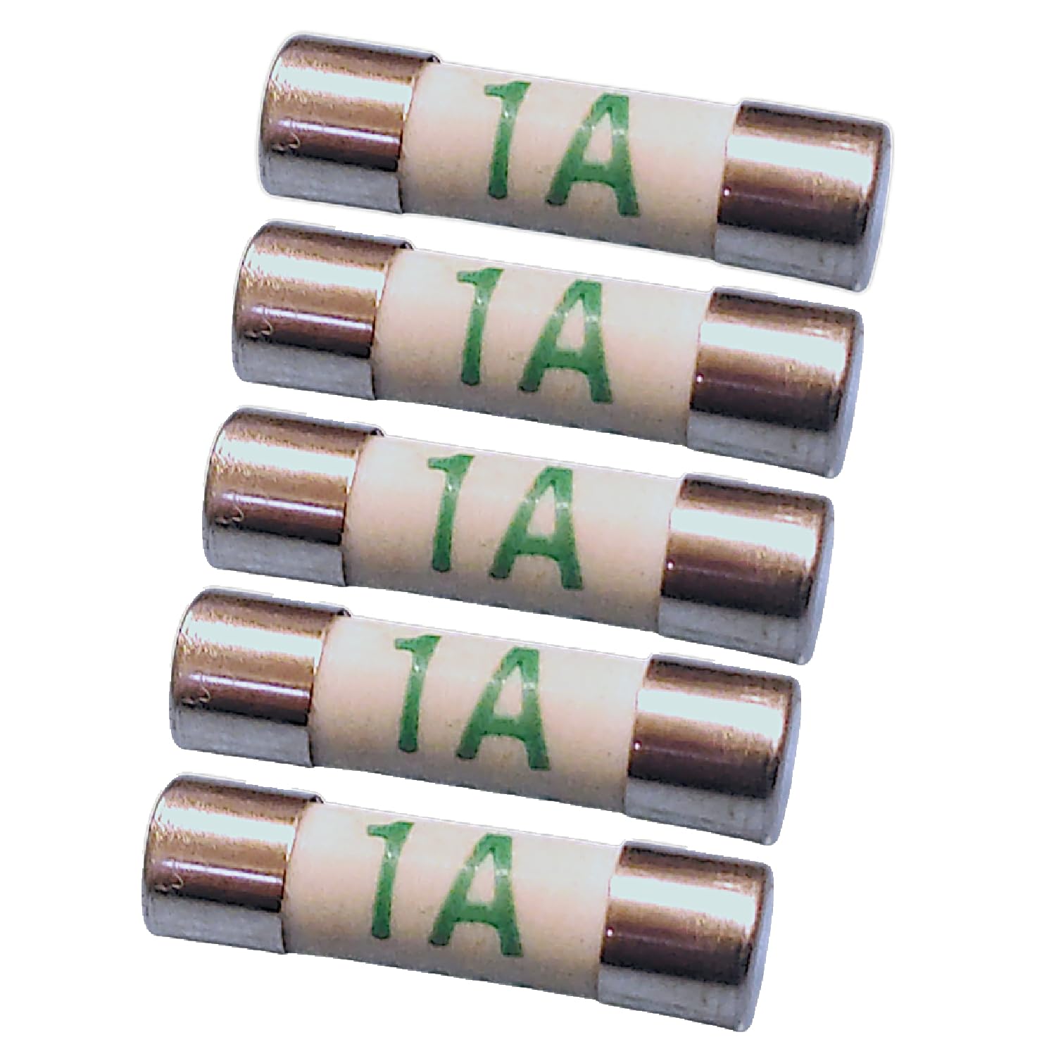 SISI UK® 1 Amp Fuse, Pack of 5, FUSE, 20x5mm Ceramic Quick Blow 1A / EJC Avenue — image 1