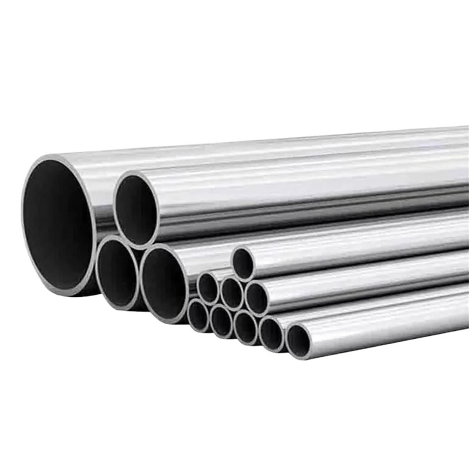 Tubos metálicos sin costura Tubo redondo de acero inoxidable 304 49 cm longitud, pulido por dentro y fuera for construcción(35 * 32mm)