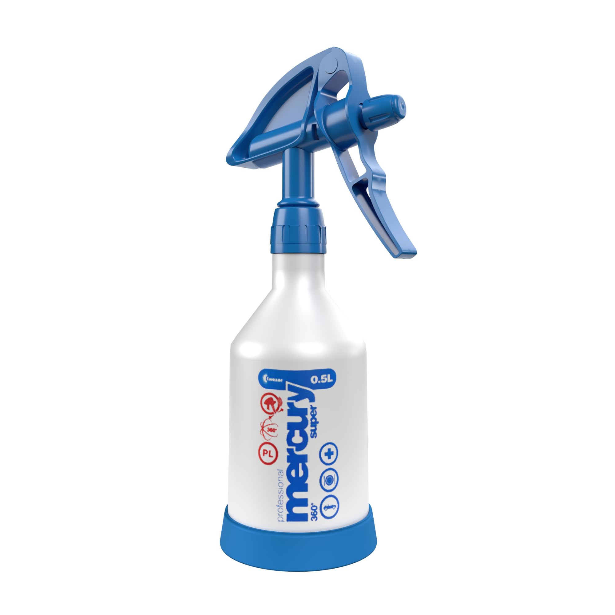 Auto Reinigungsset für Innenraum und Außen | Koch Chemie Green Star Universalreiniger 1L | 4 Kwazar Mercury Super PRO Sprühflasche - Überkopf Sprühfunktion | Reinigungspinsel | zur optimalen Reinigung