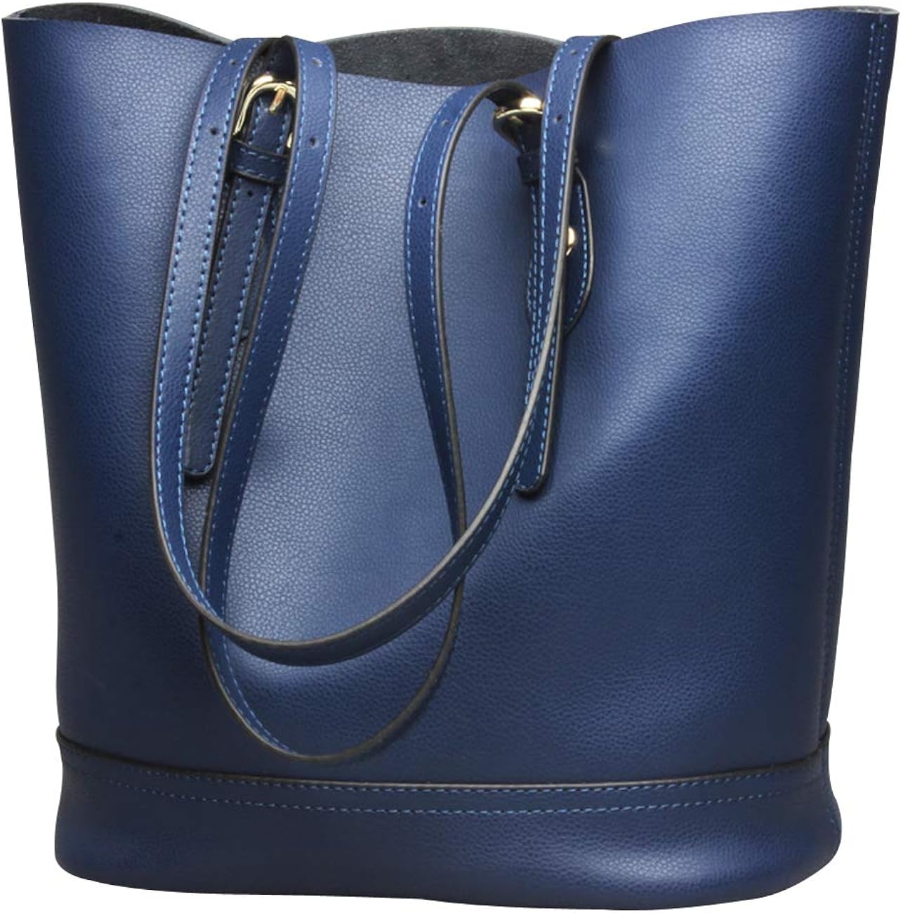 Women's Handbag Genuine Leather Tote Shoulder Bucket Bags Elegant Style Large Capacity