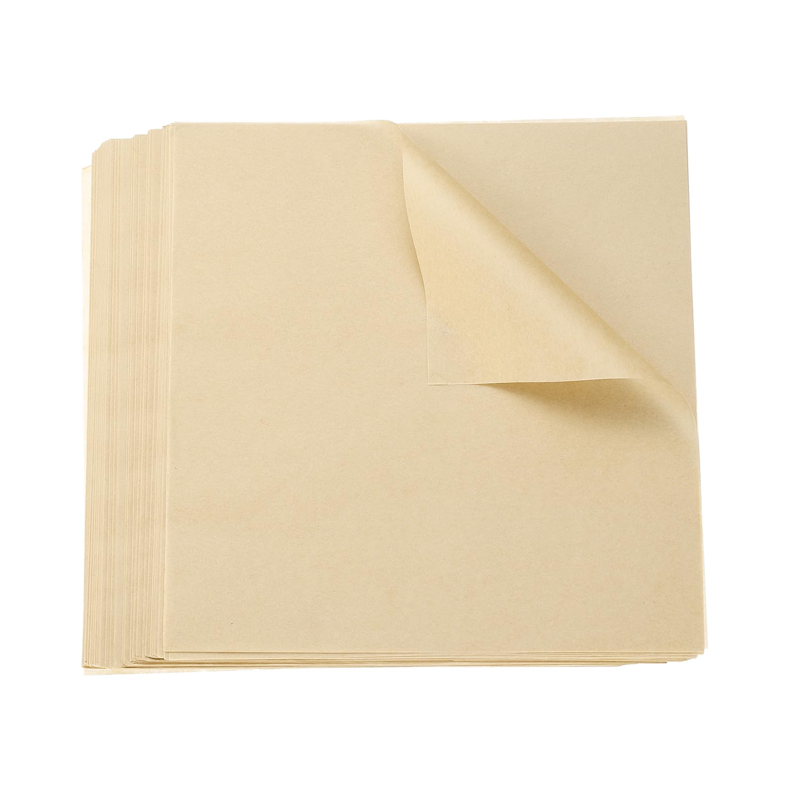 sourcing map 500pcs Parchment Paper Square Sheets 6" x 6" Waterproof Dry Food Wrapping Paper for Sandwich Baking Paper Liners Picnic Basket Bread Hamburger Wrap Kitchen, Wood Color