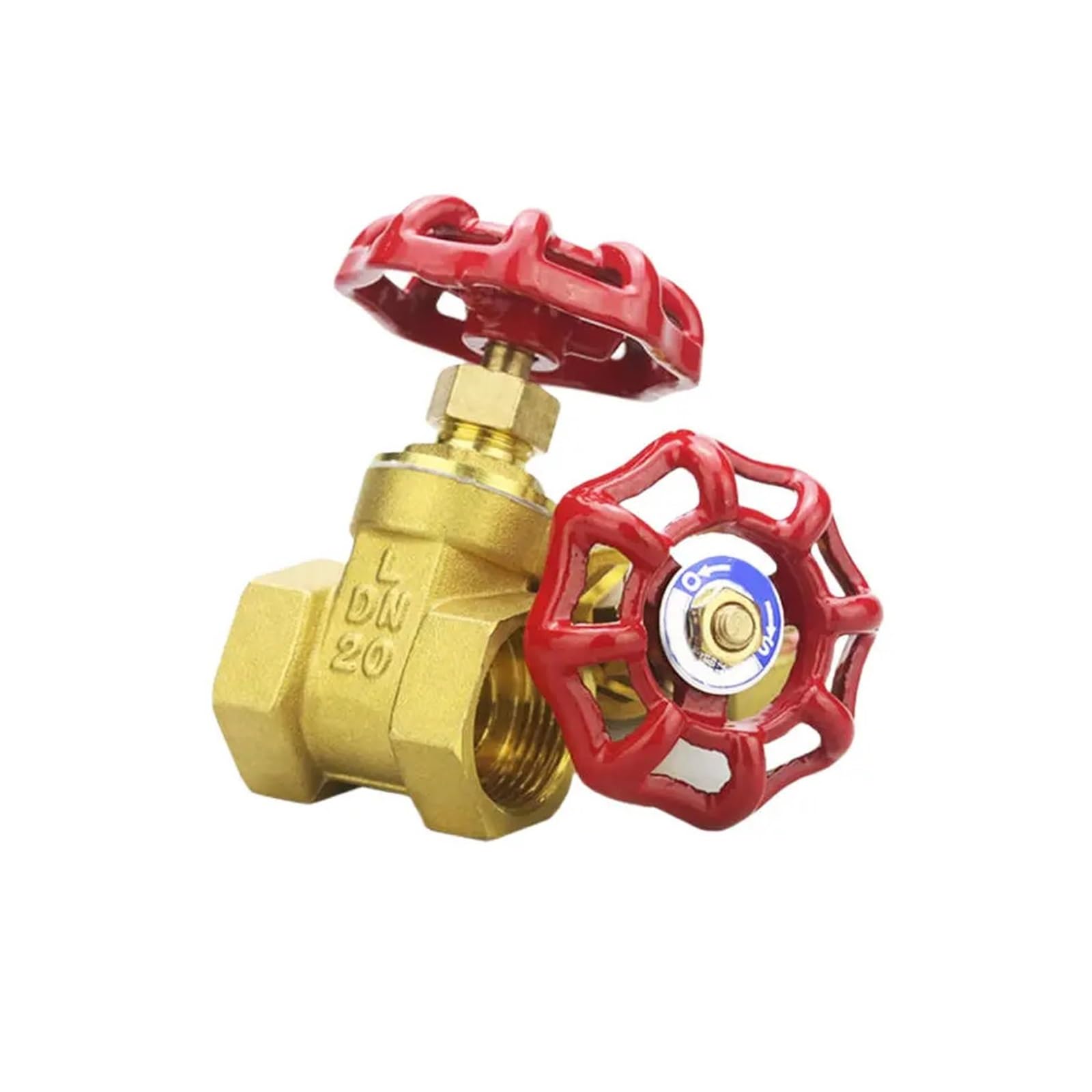 1PCS 1/2-2 Inches BSP Female Thread Brass Sluice Gate Valve Water Pipe Fitting DN15 DN50 Threaded Faucet(1-1/2'')