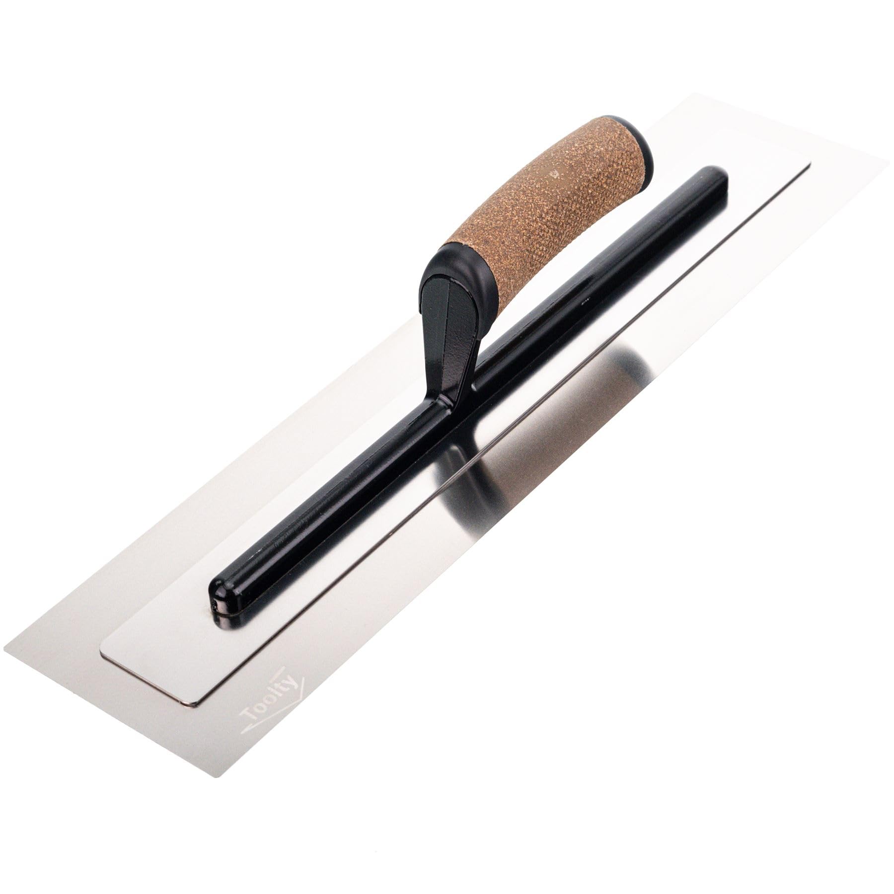 Toolty Flexible Plaster Finishing Trowel Trowel With Cork Handle - Stainless Steel - 18Inch