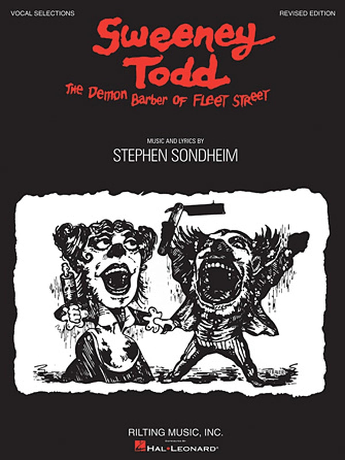 Stephen Sondheim Sweeney Todd Revised Edition Vocal Selections Book: The Demon Barber of Fleet Street