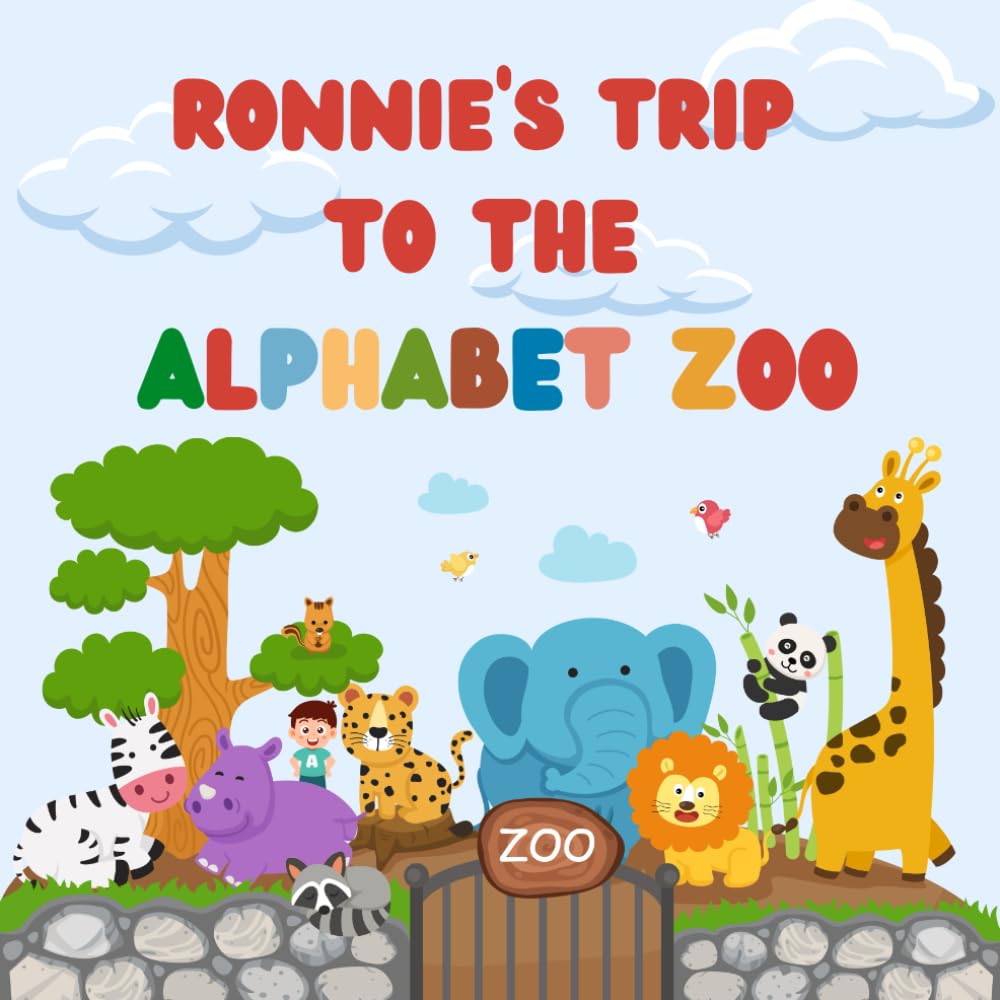 Ronnie's trip to the Alphabet Zoo: Personalised Children's Book (Boy 1)