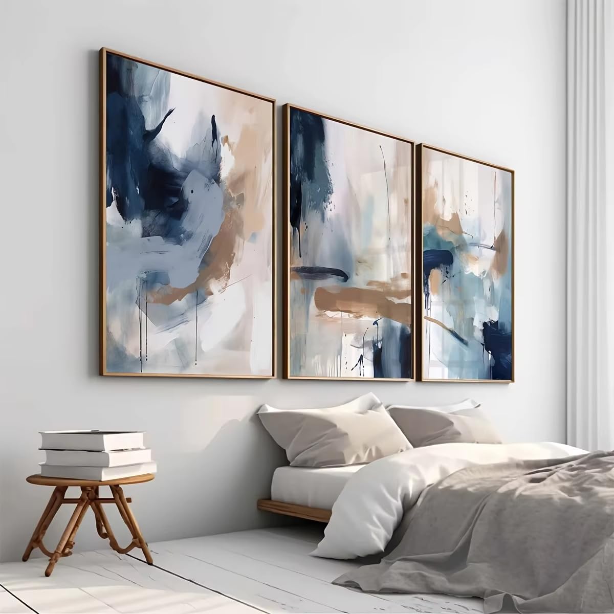 DFZEWKI Abstract Painting on Canvas Modern Nordic Wall Art for Living Room Bedroom Home Decor Wall Decor Posters(50x75cm(20x30in) x3/No frame)
