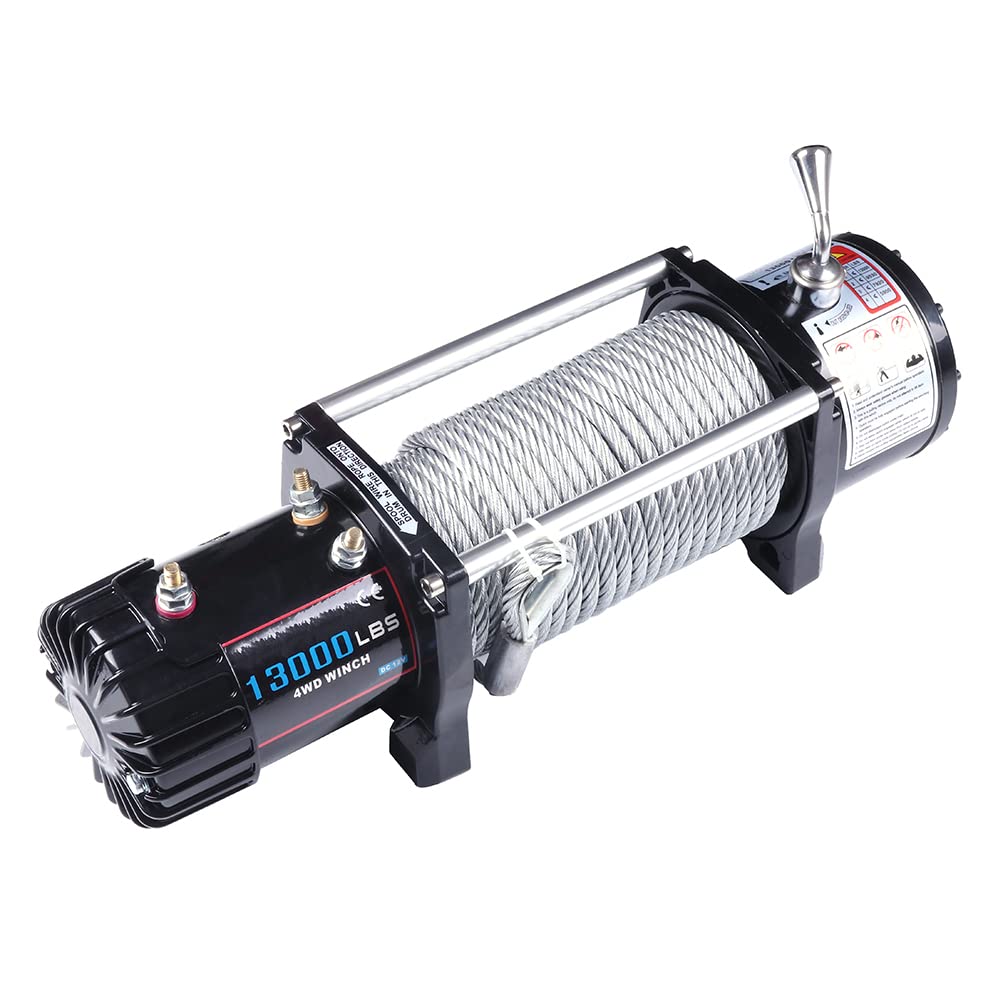 Abrillvt 13000LBS Electric Winch Steel Cable Off Road for Jeep Truck Towing Trailer 4WD
