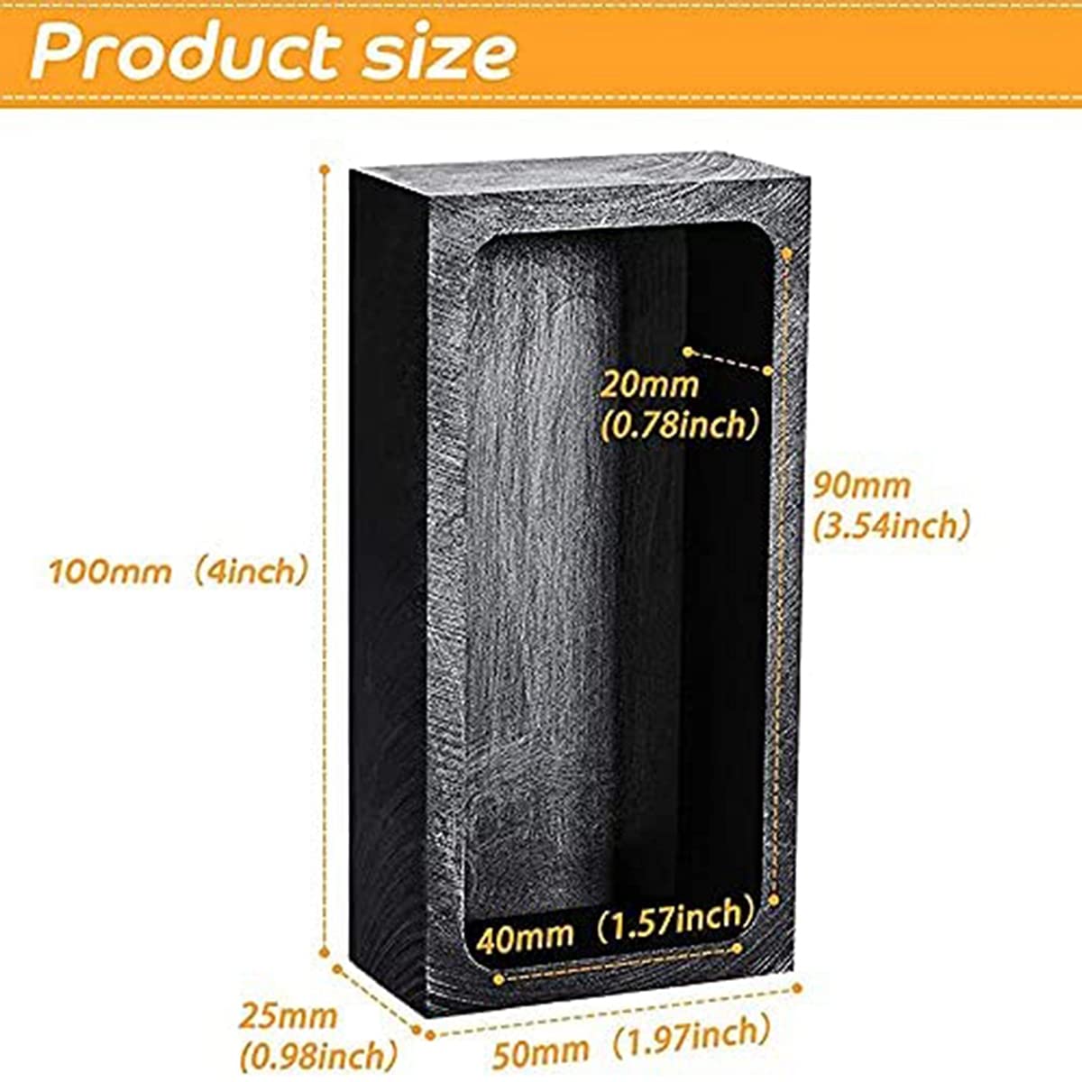 4 PièCes 1 KG le Lingot de Graphite Moule Moulage le Lingot Creuset Moule Argent Or le Lingot Moule Fonderie Raffinage Noir