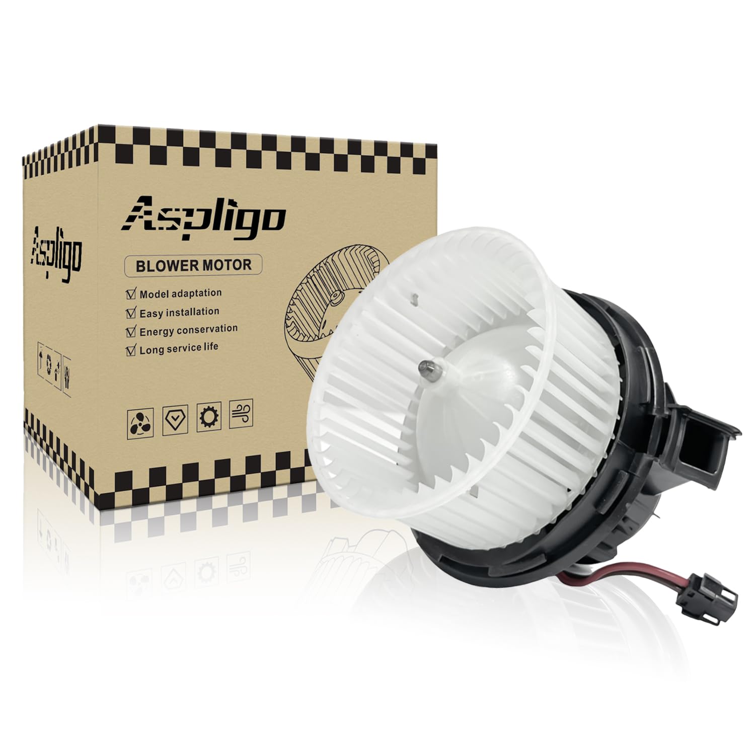 Front 700248 AC Heater Blower Motor Fan Fit for Mercedes-Benz C300 C350 C63 AMG 2008-2011 ，E350 E550 GLK350 SLS AMG 2010 SLS AMG 2011-2015 2048200208, PM4030, 2018200208, 2048200000