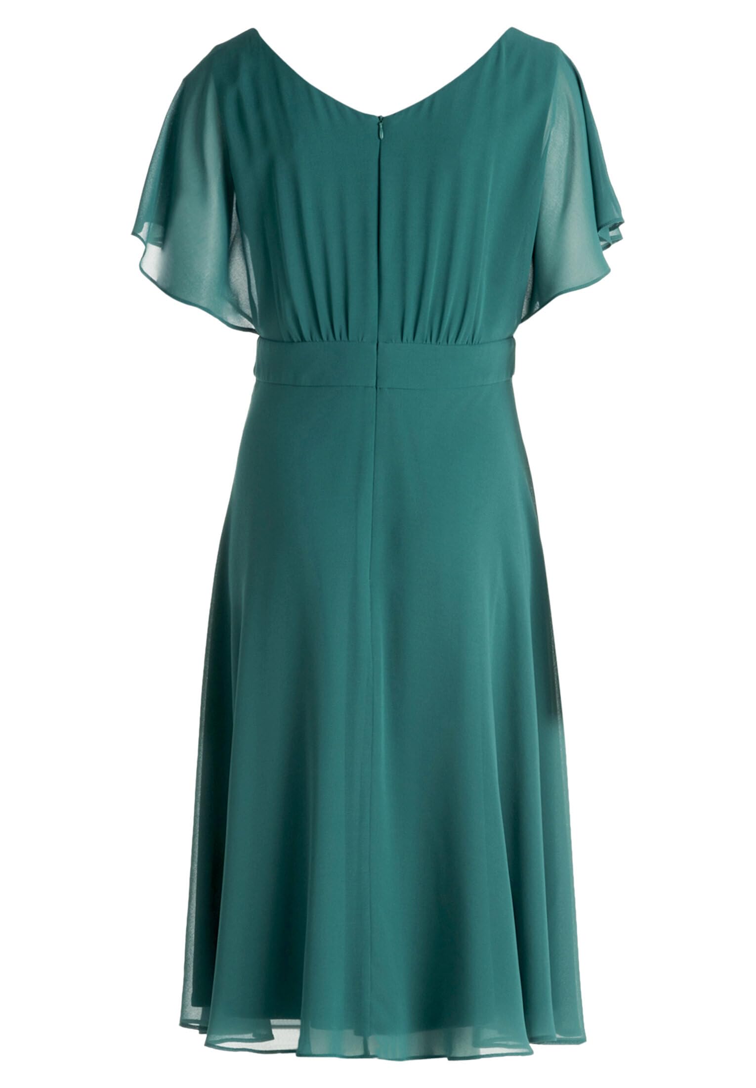 Vera Mont Damska sukienka koktajlowa, Dark Emerald, 46