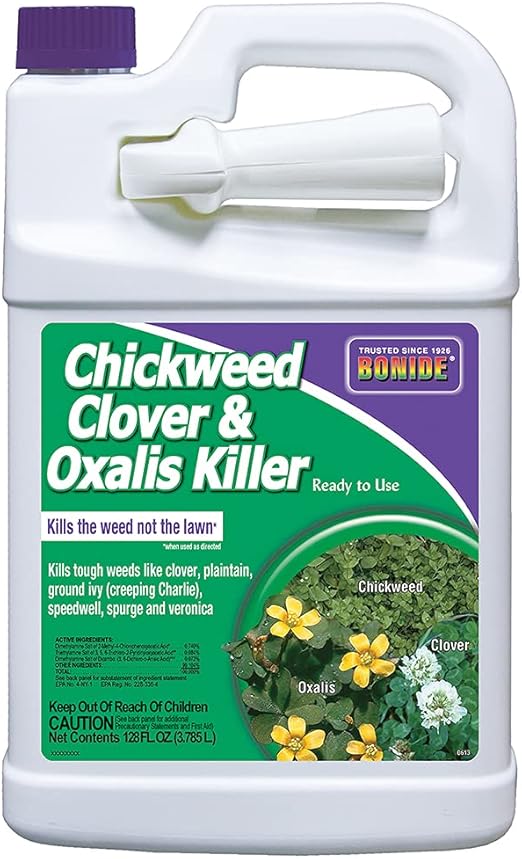 Bonide Chickweed, Clover & Oxalis Killer, 128 oz Readyto