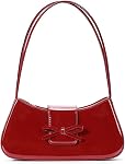 Crossbody Bag for Women, Camera Bag Genuine Leather Purse with Wide Guitar Strap Crossbody Trendy Design