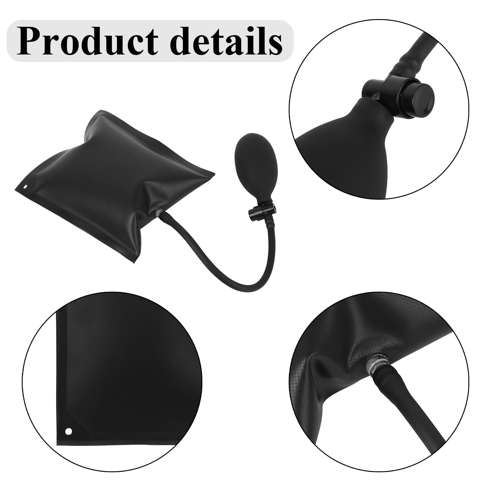 4 Pcs Bomba de Cuña de Aire, Bolsas de Aire inflables para Puertas, Bomba de Bolsa de Aires, Cojinete de Cuñas Inflables para Instalación de Puertas Ventanas Autos, Maxima 200 KGAutomóviles