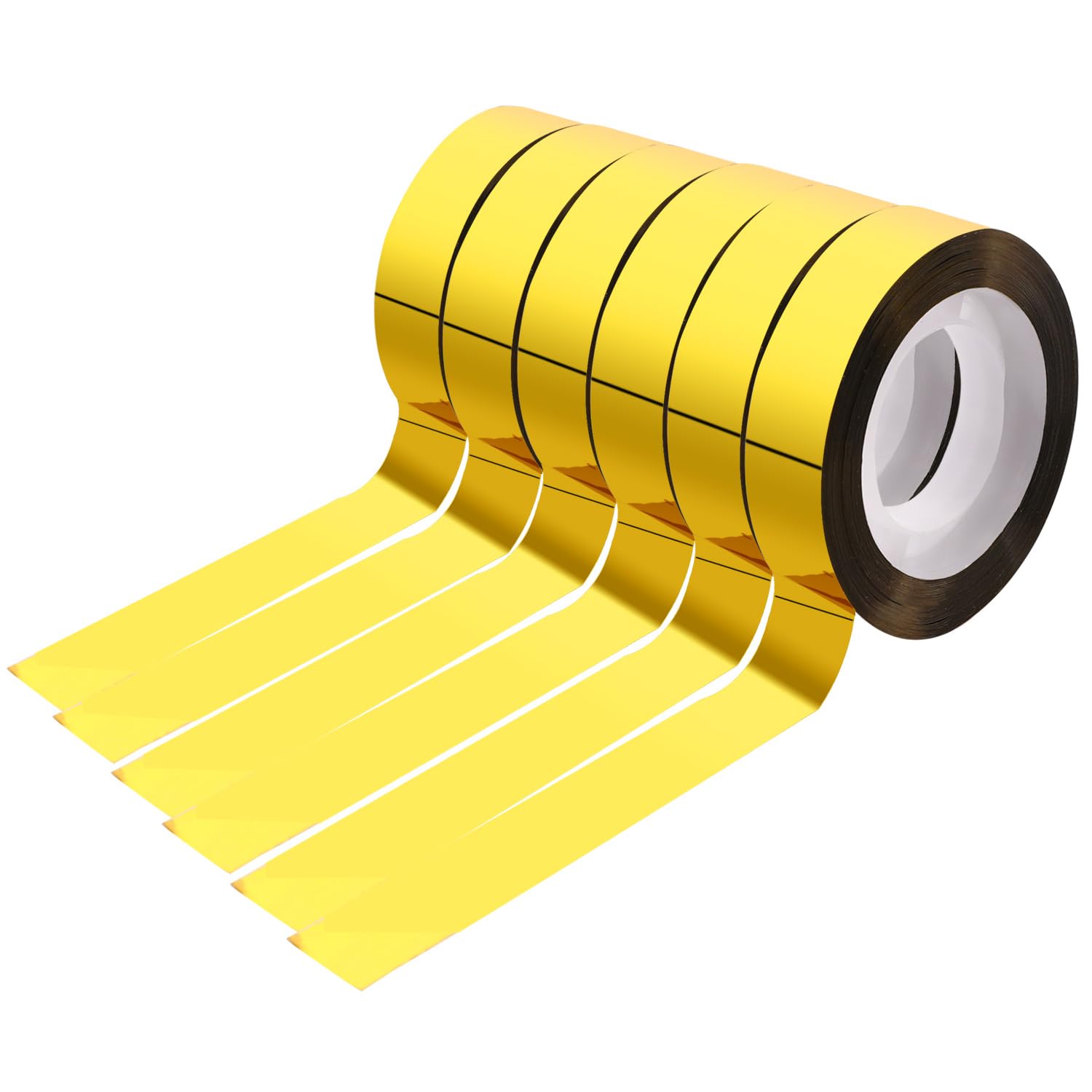 Gold Tape, 6 Rolls Gold Washi Tape 165 Yards Self Adhesive Gold Electrical Tape for Wall Decor Decorative Tape Mirror Gold Metallic Tape for TV Frame Wall Decor Crafts and Gift Box Wrapping