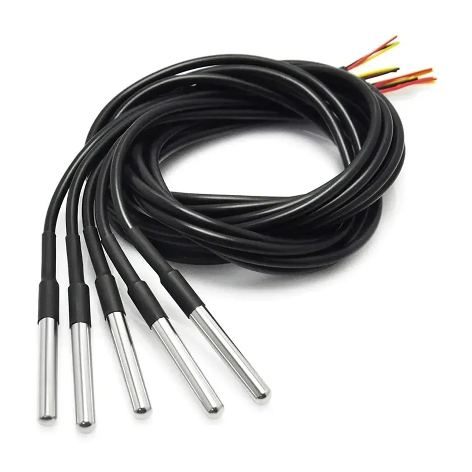 Sensor DS18B20 2m con encapsulado de acero atornillado resistente al agua 5