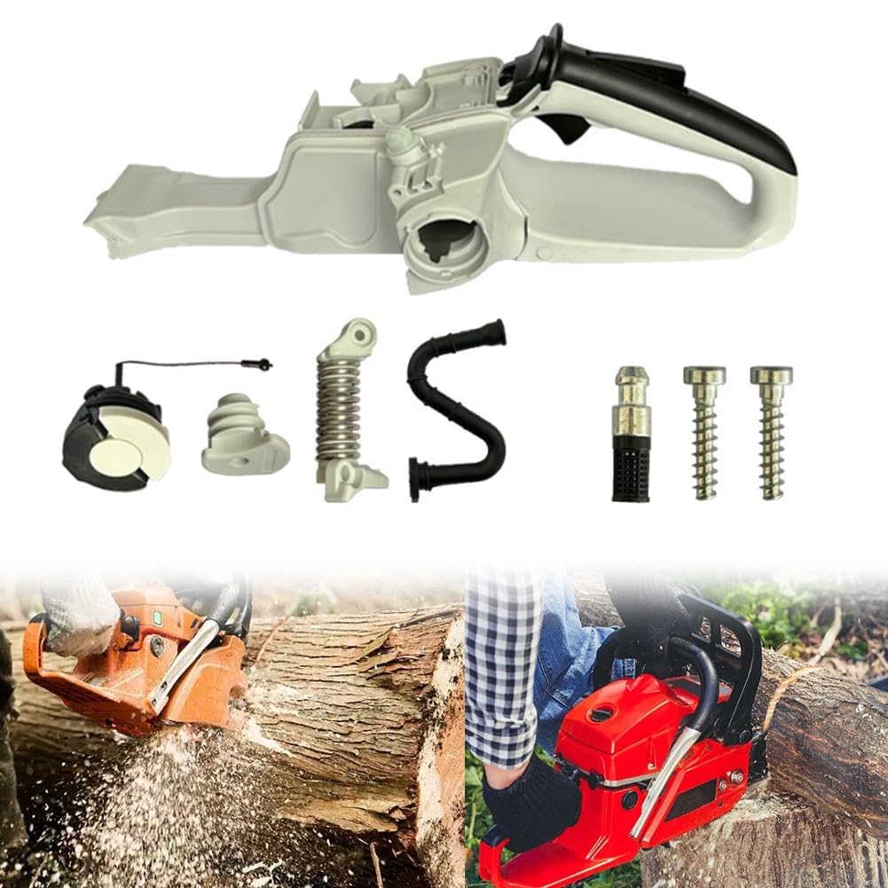 Kit de mango trasero de tanque de motosierra para MS261 MS271 MS291, sierra de gasolina para montaje de depósito con diseño de tapa sellada a prueba de fugas, pieza de repuesto para exteriores (juego
