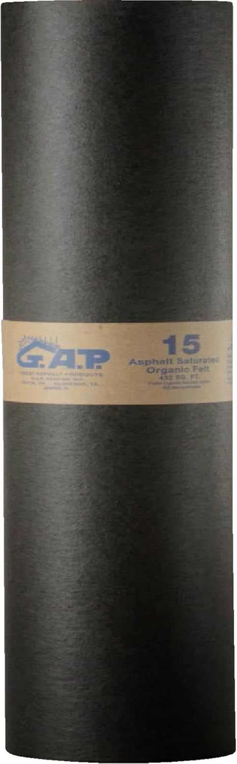 GAP Roofing 15 lb. Black Roofing Felt