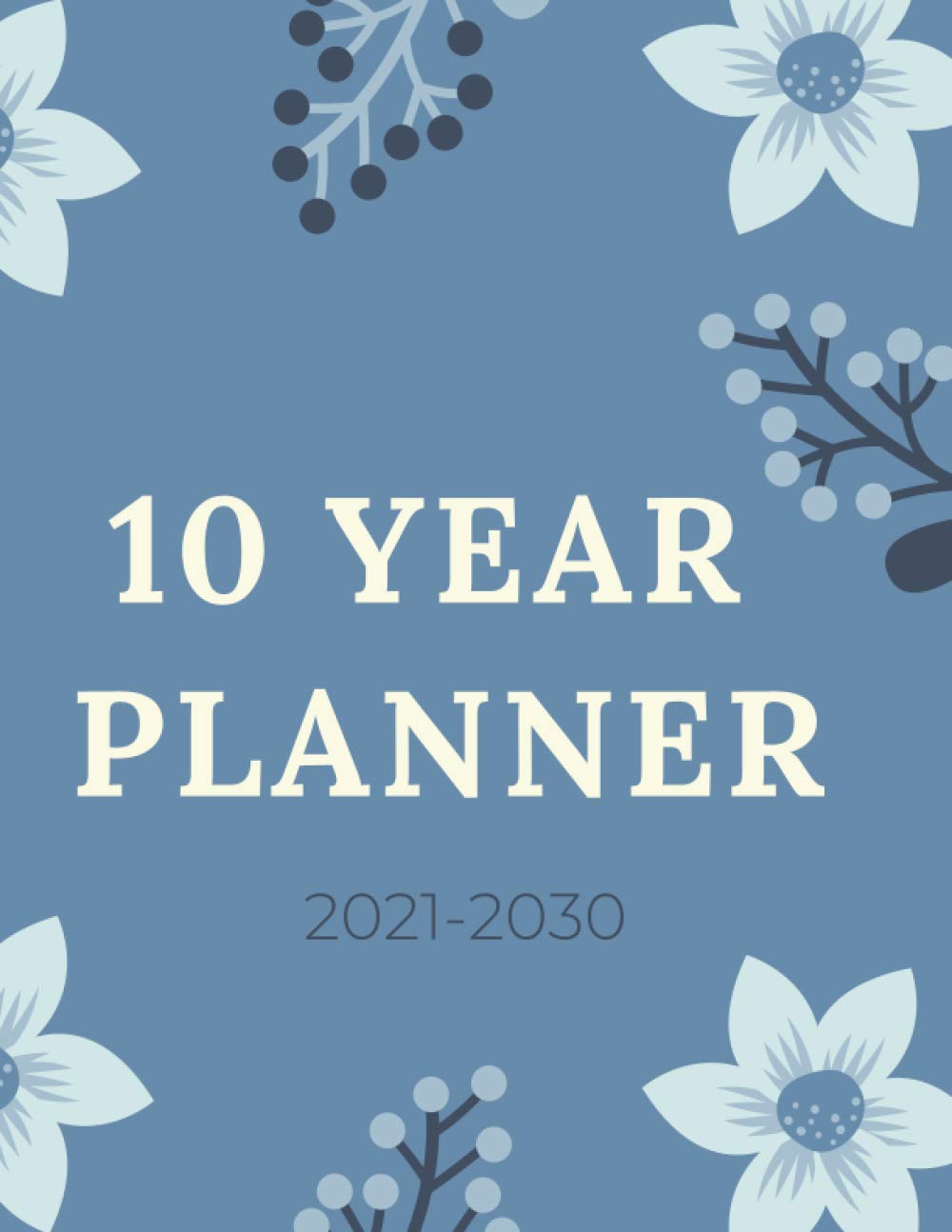 10 Year Monthly Planner: Ten Year Calendar 2021-2030 Monthly, Diary, 120 Months Agenda Planner with Holiday, Academic Schedule Organizer, Chaos Coordinator.