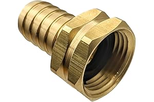 Garden Hose to PEX Pipe Fitting, 2-in-1 Brass Adapter for Easy Leak-Free Hose Connection