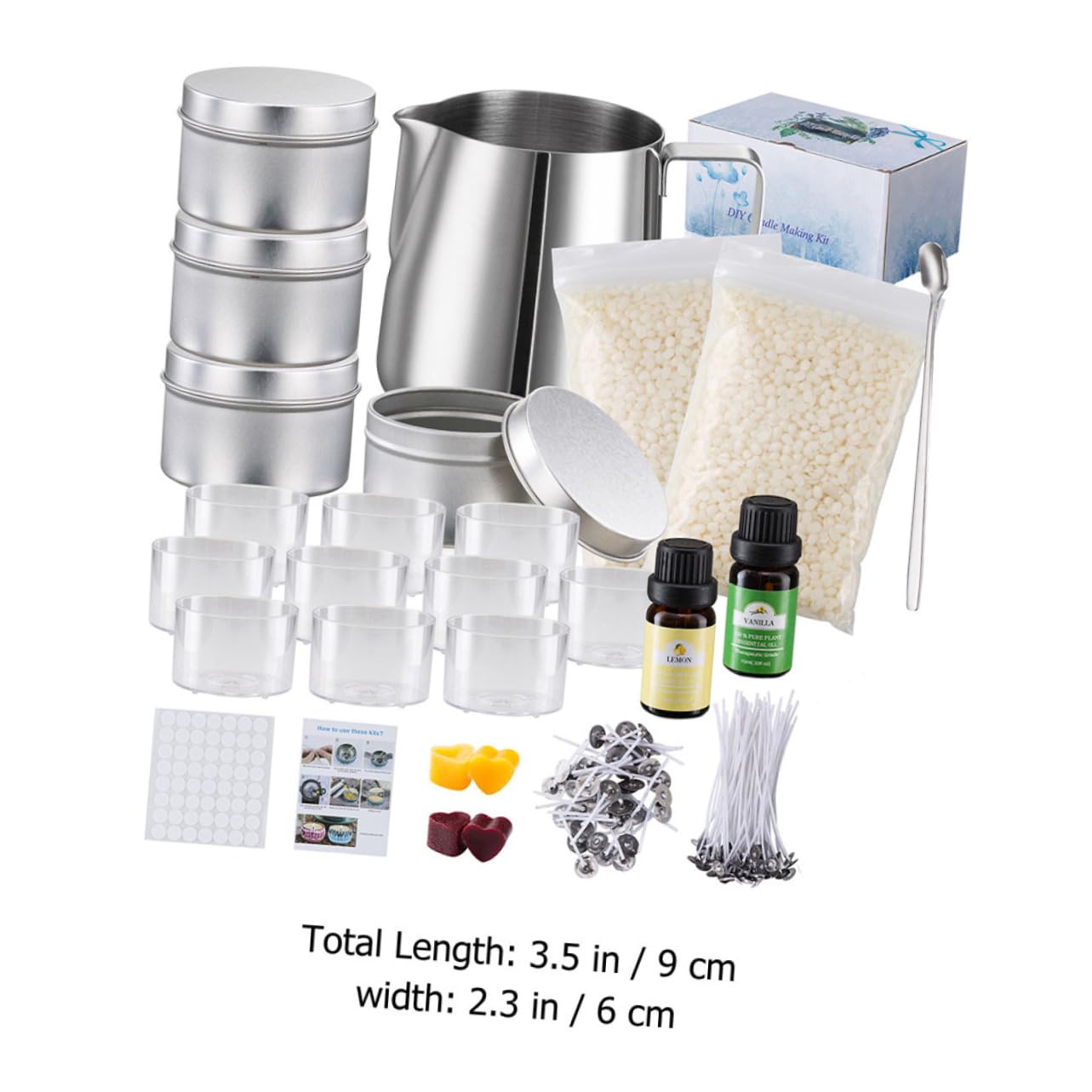 Angoily Velas De Aromaterapia Kit Para Hacer Velas Aromaticas Herramienta Para Hacer Tazas Para Derretir Jabón y Cera Perfumada Para Diy Casa o Fiestas