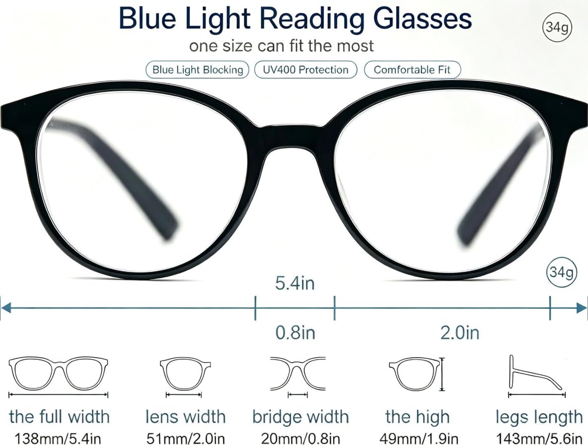 MODFANS Lunettes Loupe